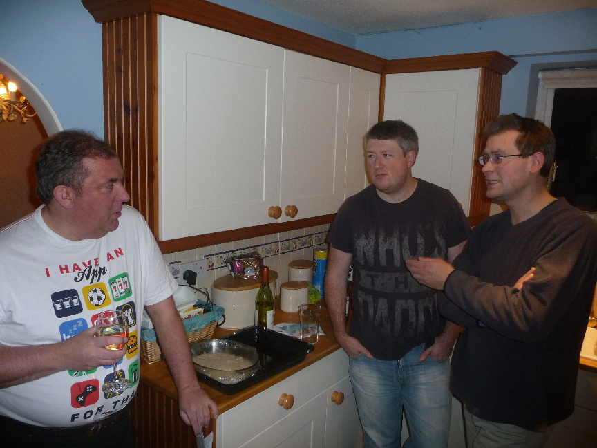 Drinks in the kitchen